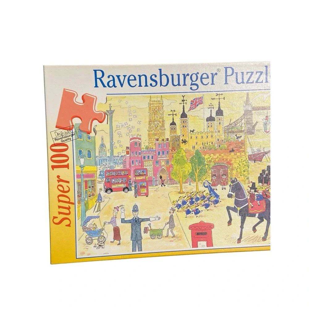 Vtg Ravensburger Super 100 Piece Puzzle Madeline in London 1999